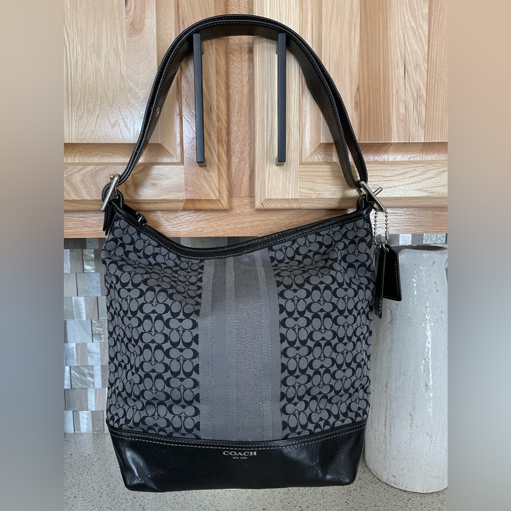 Coach 19918 Legacy Duffle, Black and Gray